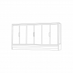 Glass Door Fridge / Freezer