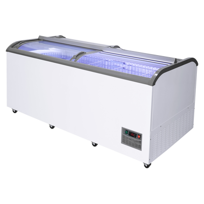 Double-Sided Sliding Glass Top Freezer with Drawer_DaShang