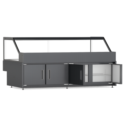 Indiana Pro – Right Angle Deli Cabinet with Storage_DaShang