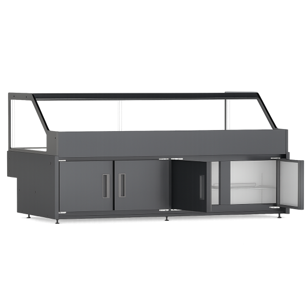 Indiana Pro – Right Angle Deli Cabinet with Storage_DaShang