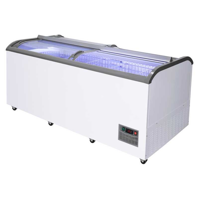 Double-Sided Sliding Glass Top Freezer with Drawer_DaShang