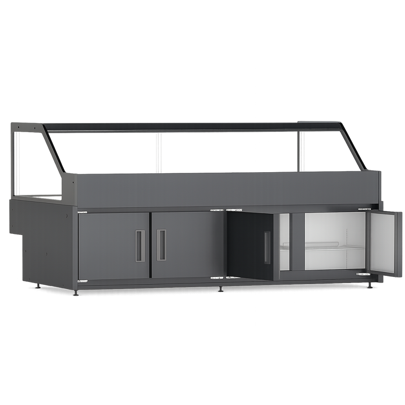 Indiana Pro – Right Angle Deli Cabinet with Storage_DaShang